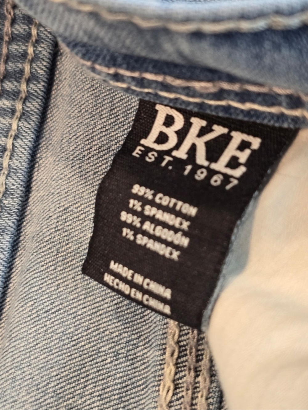 BKE Aiden Distressed Cotton Casual Denim Jeans Mens 30 x 32 - Picture 2 of 15